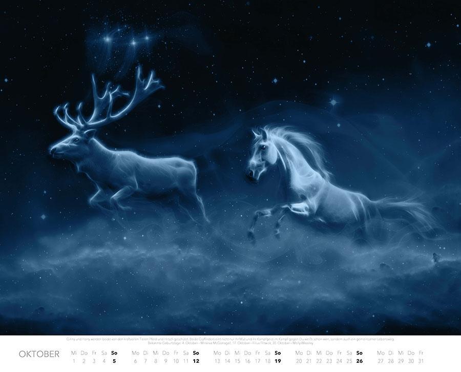 Bild: 9783966647984 | Patronus Kalender für Potterheads 2025 XXL-Wandkalender | Ferreira