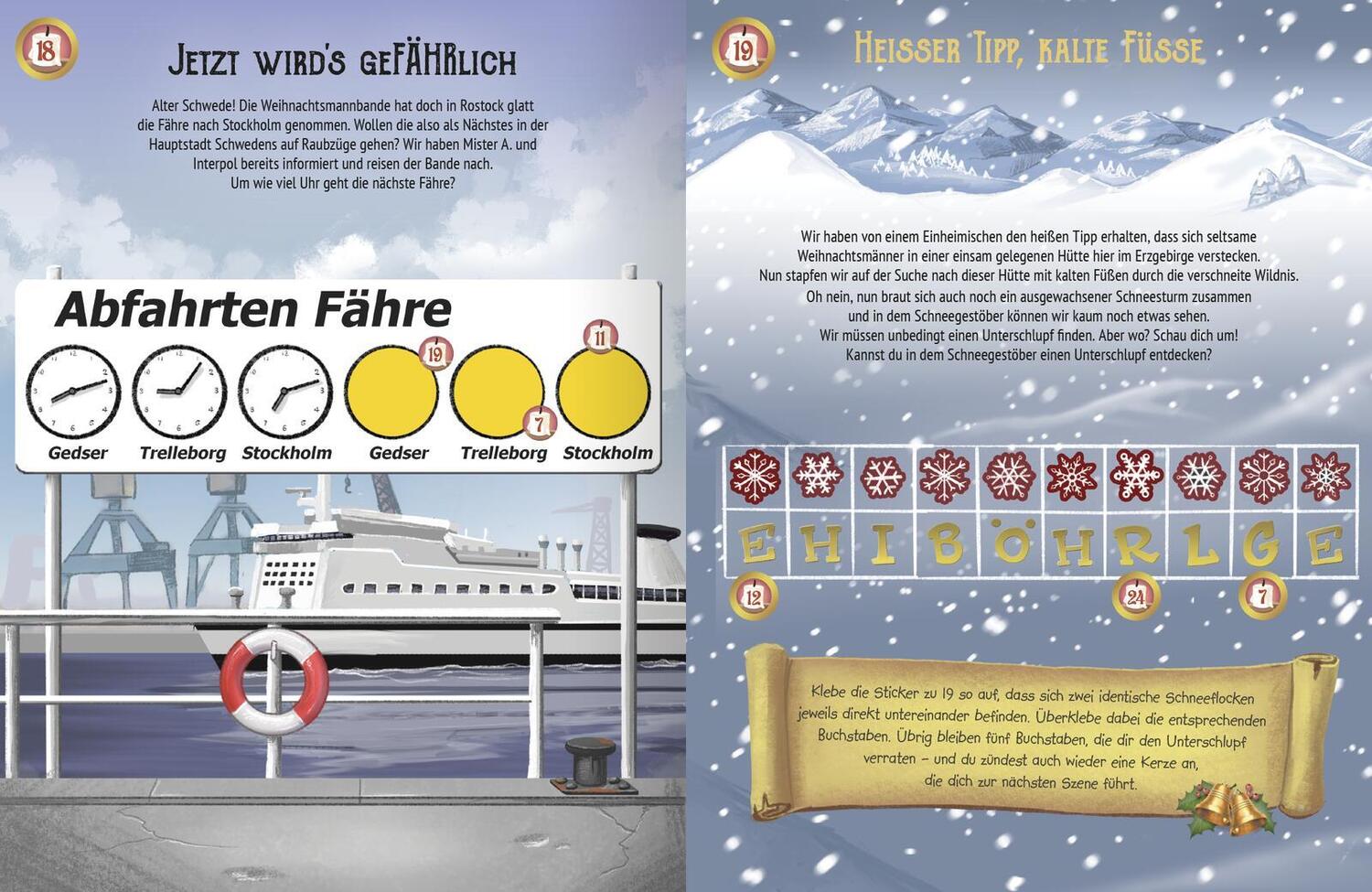 Bild: 9783845854243 | Escape-Stickerbuch - Adventskalender - Das Versteck in den Bergen