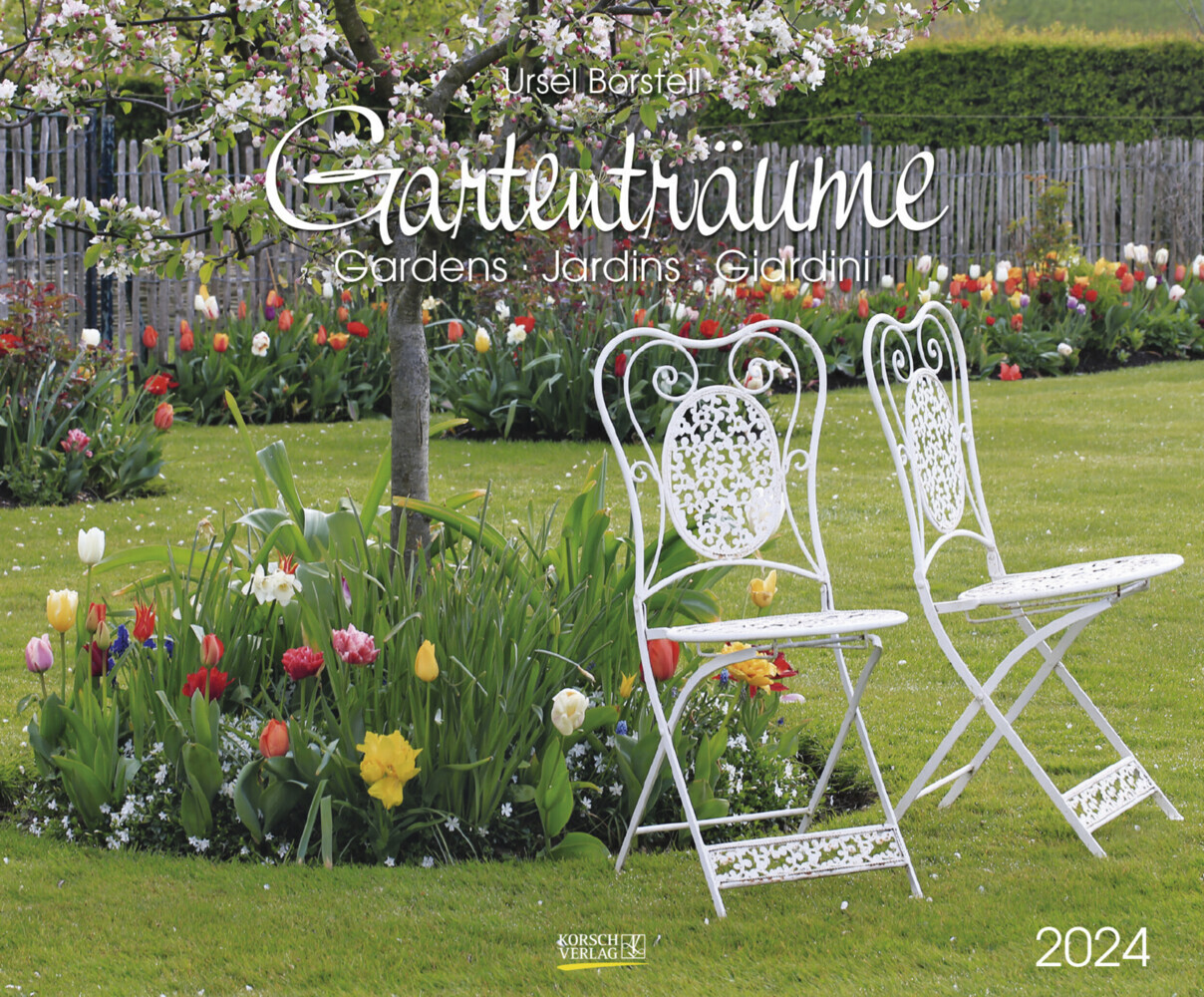 Cover: 9783731868613 | Gartenträume 2024 | Korsch Verlag | Kalender | Spiralbindung | 14 S.