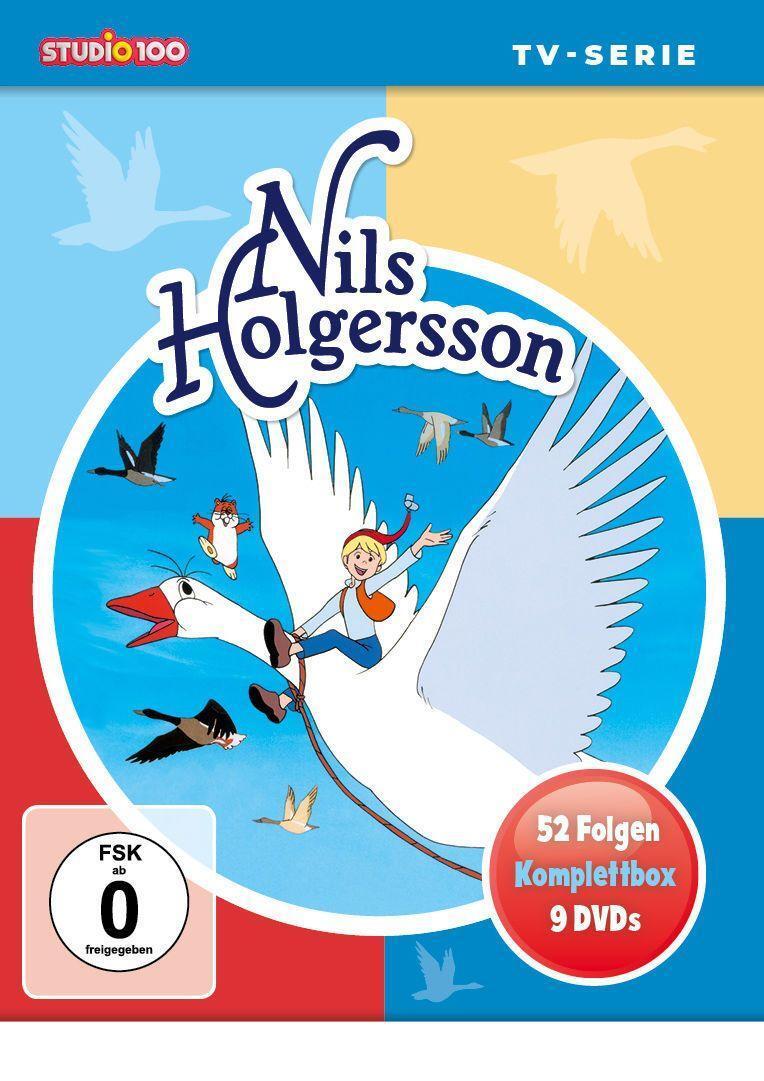 Cover: 4260586880380 | Nils Holgersson (Klassik) - TV-Serien Komplettbox (9 DVDs, 52 Folgen)