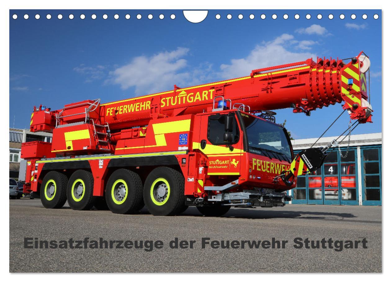 Cover: 9783383968068 | Einsatzfahrzeuge der Feuerwehr Stuttgart (Wandkalender 2025 DIN A4...