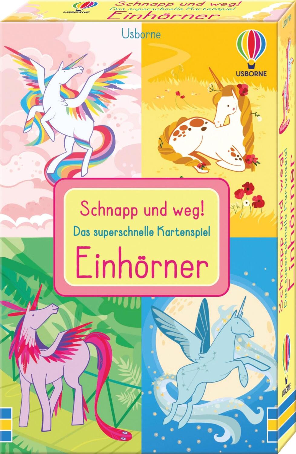 Cover: 9781789419009 | Schnapp und weg! Das superschnelle Kartenspiel: Einhörner | Fiona Watt