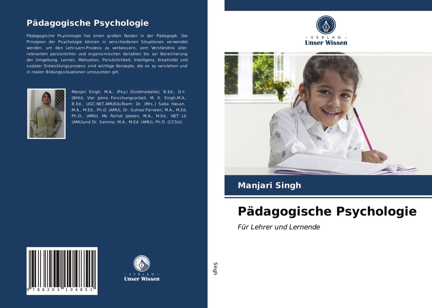 Cover: 9786203104851 | Pädagogische Psychologie | Für Lehrer und Lernende | Manjari Singh