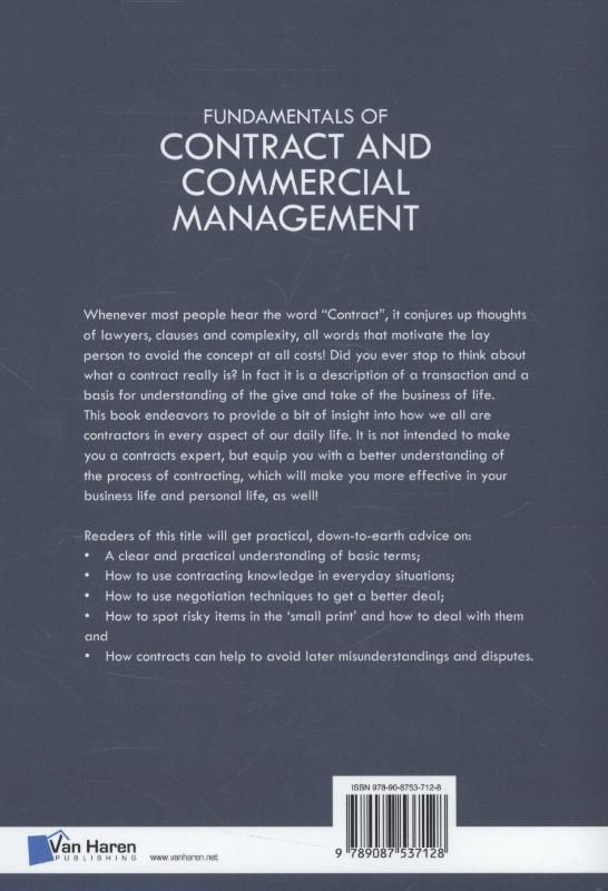 Rückseite: 9789087537128 | Fundamentals of Contract and Commercial Management | Iaccm | Buch