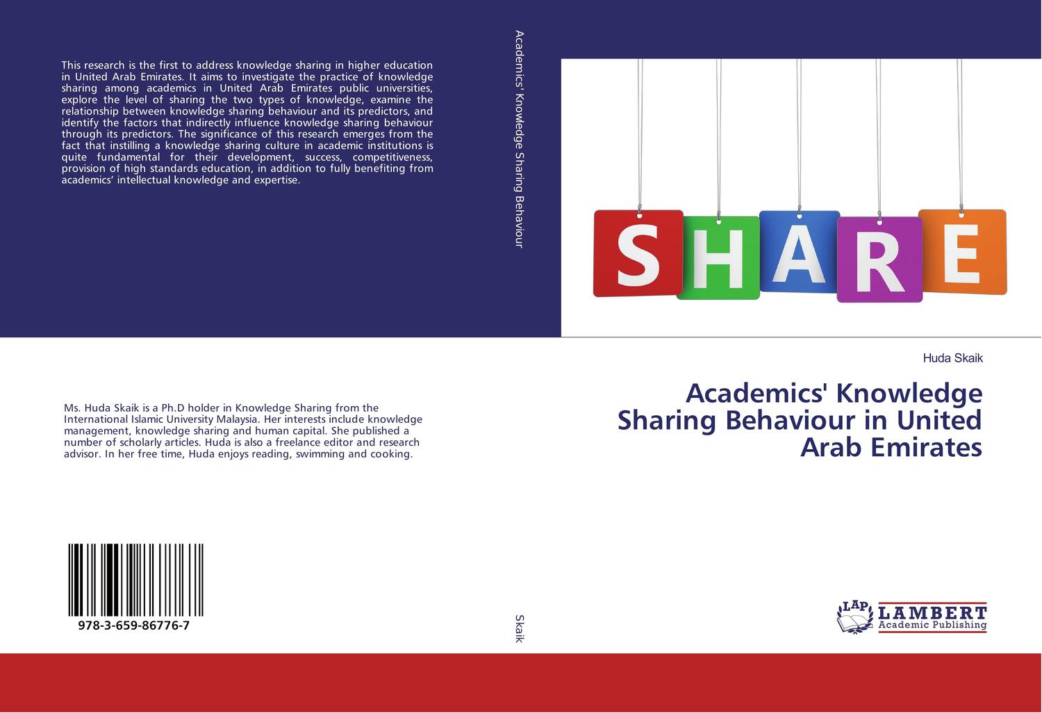 Cover: 9783659867767 | Academics' Knowledge Sharing Behaviour in United Arab Emirates | Skaik
