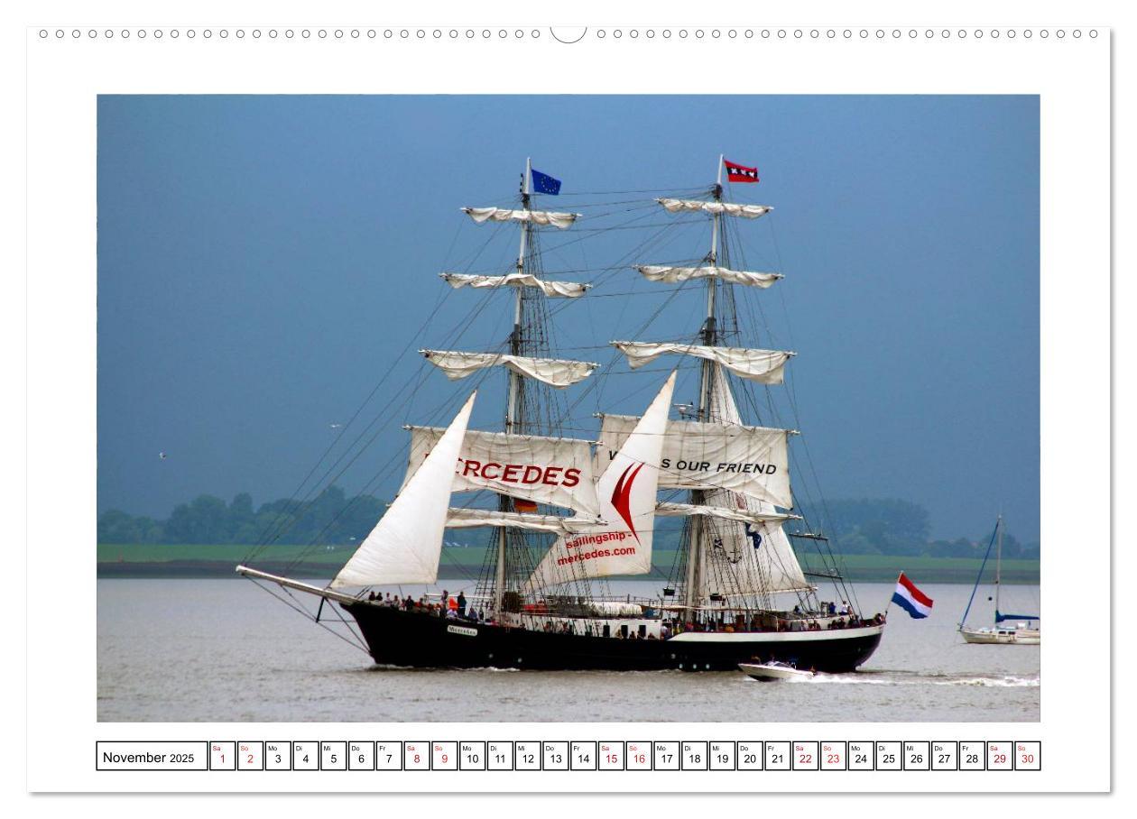 Bild: 9783435580378 | Windjammer - Bremerhaven (Wandkalender 2025 DIN A2 quer), CALVENDO...