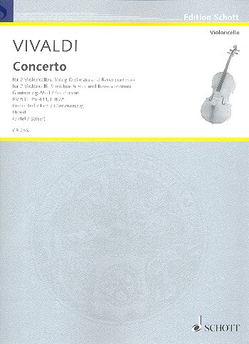 Cover: 9790001191272 | Concerto G minor RV 531, PV 411, F III/2 | Urtext | Antonio Vivaldi