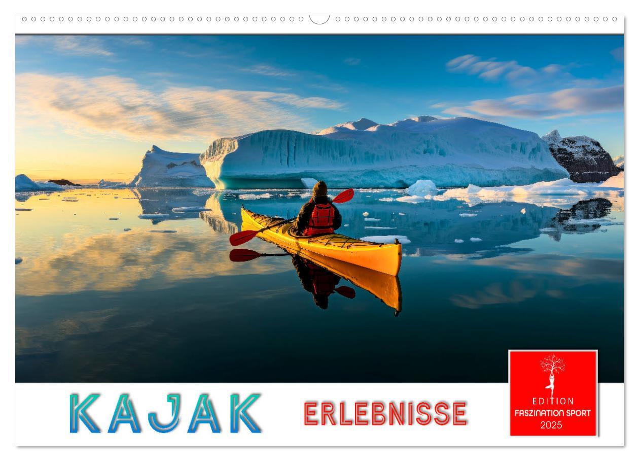 Cover: 9783457140161 | Kajak Erlebnisse (Wandkalender 2025 DIN A2 quer), CALVENDO...