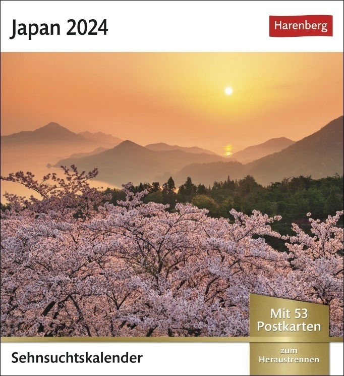 Cover: 9783840032295 | Japan Sehnsuchtskalender 2024. Fernweh in einem Foto-Kalender zum...
