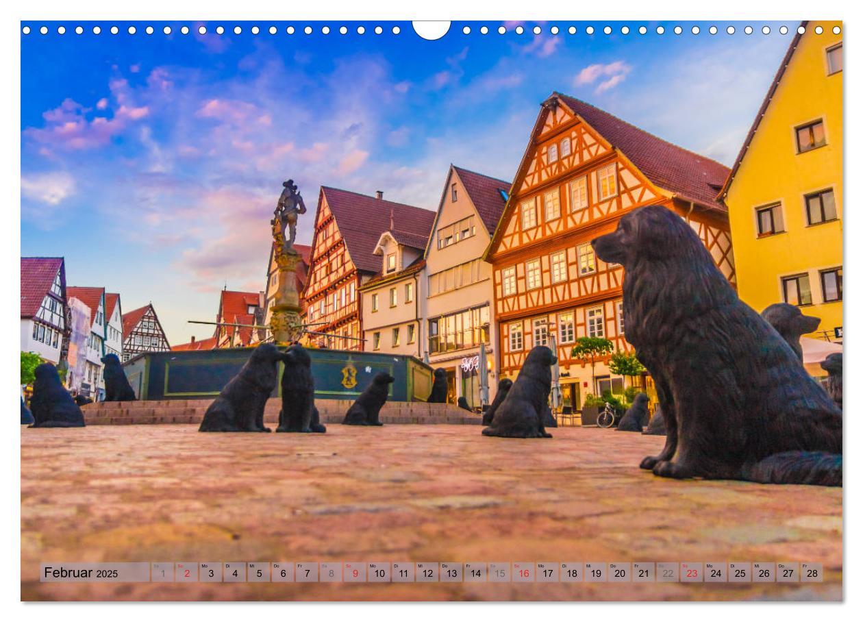 Bild: 9783435221929 | Leonberg - Altstadt in Abendstimmung (Wandkalender 2025 DIN A3...