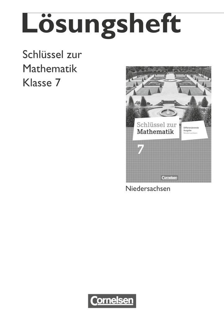 Cover: 9783060067367 | Schlüssel zur Mathematik 7. Schuljahr. Lösungen zum Schülerbuch....