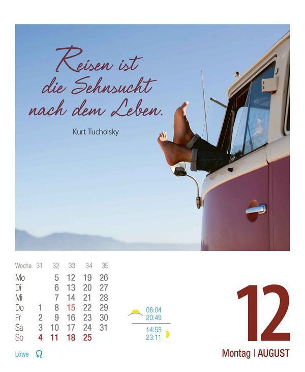 Bild: 9783731872818 | Genieße jeden Augenblick 2024 | Korsch Verlag | Kalender | 328 S.