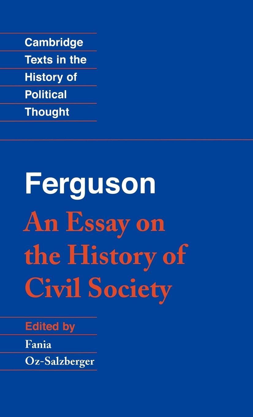Cover: 9780521442152 | Ferguson | An Essay on the History of Civil Society | Adam Ferguson