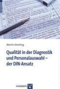 Cover: 9783801721510 | Qualität in der Diagnostik und Personalauswahl - der DIN-Ansatz | Buch