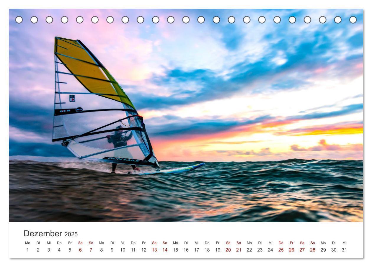 Bild: 9783383927317 | Windsurfen - Wellen und Wind (Tischkalender 2025 DIN A5 quer),...