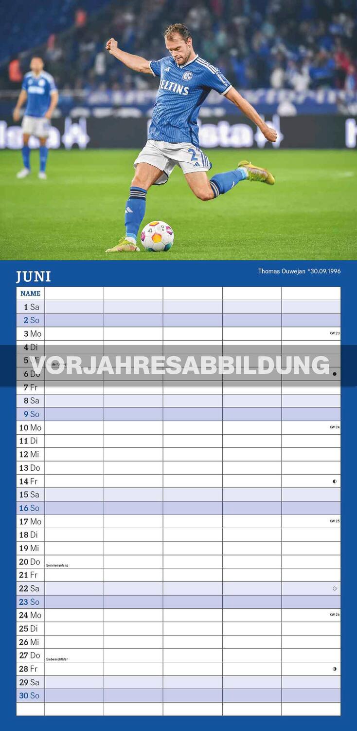 Bild: 4002725994455 | FC Schalke 04 2025 - Fanterminer - Fan-Kalender - Fußball-Kalender...