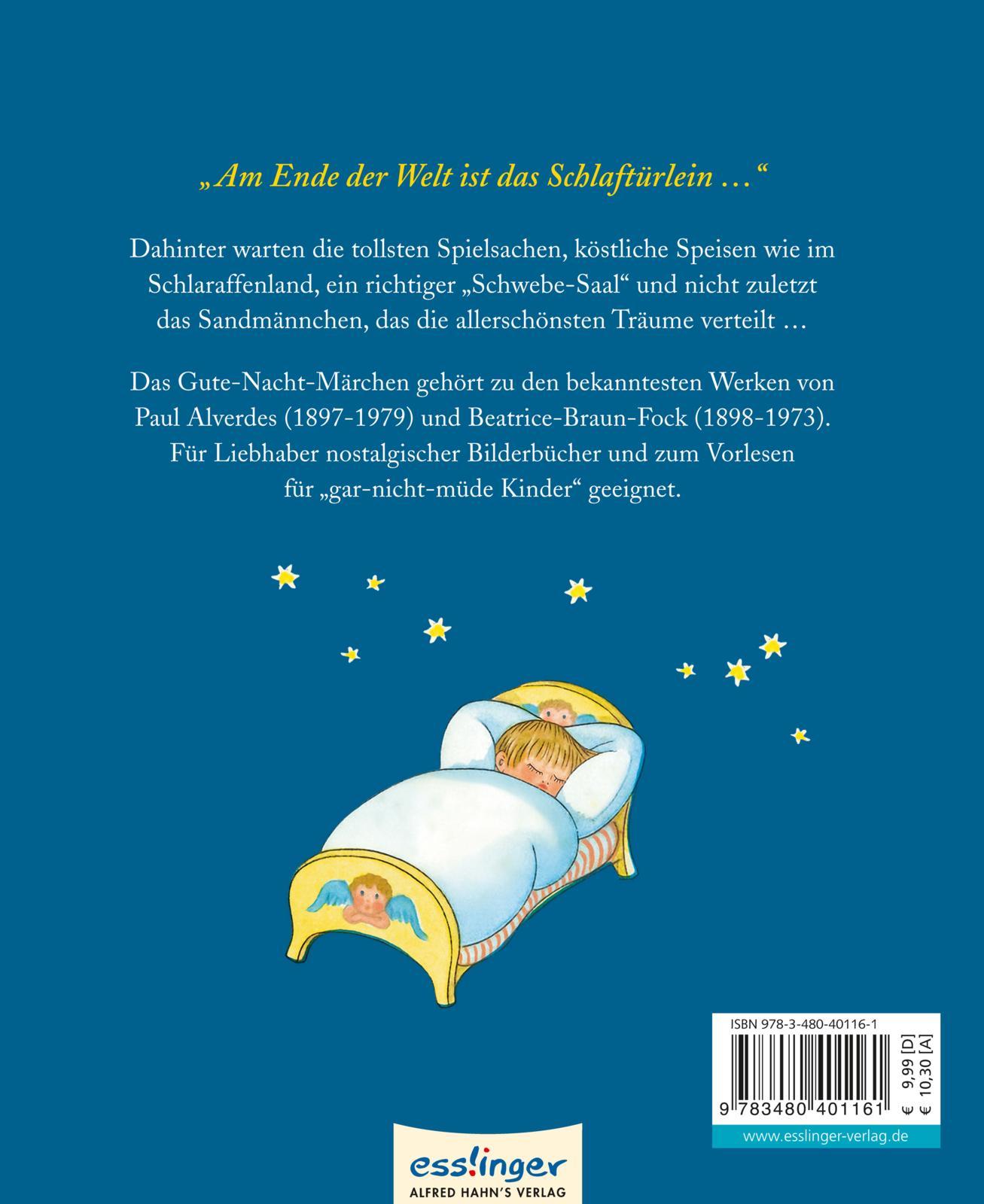 Rückseite: 9783480401161 | Das Schlaftürlein. Eine Gute-Nacht-Geschichte | Paul Alverdes | Buch