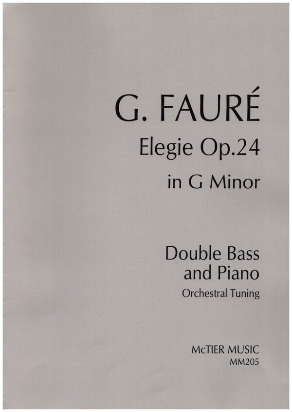 Cover: 9790570492053 | Elegie In A Minor | Gabriel Urbain Fauré | Buch | Spartan Press