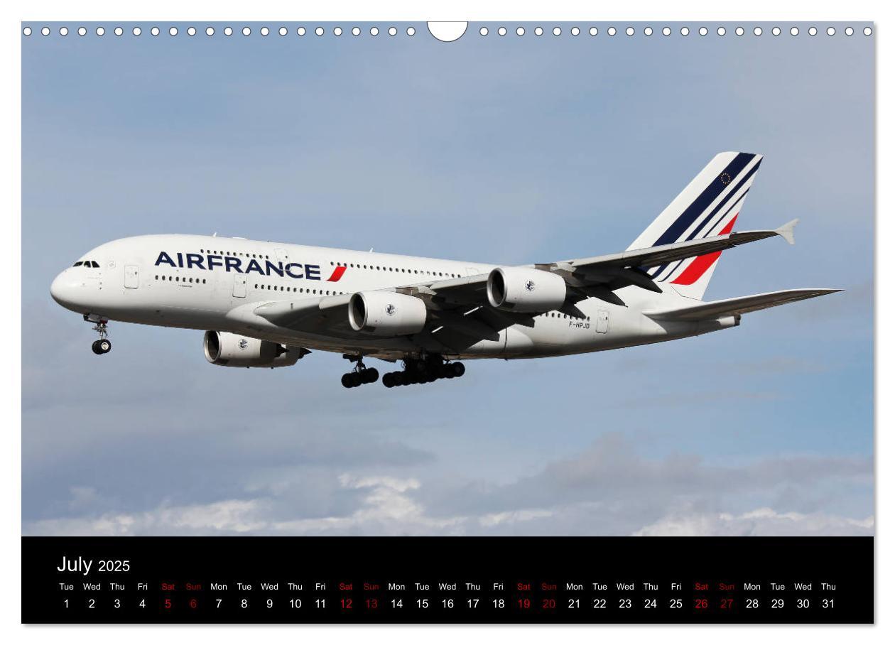 Bild: 9781325946358 | A380 SuperJumbo (Wall Calendar 2025 DIN A3 landscape), CALVENDO 12...