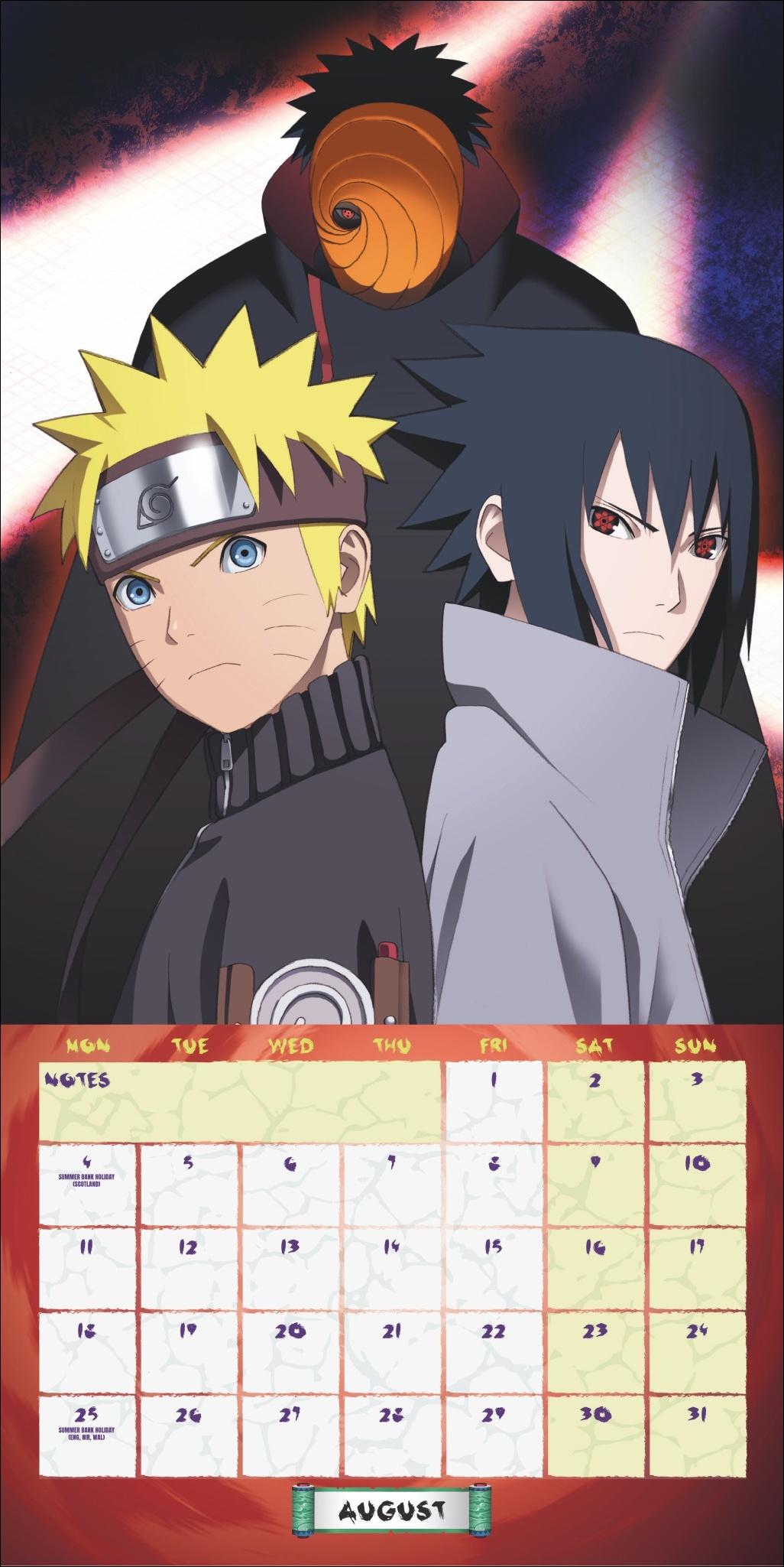 Bild: 9783840196812 | Naruto Broschurkalender 2025 | Kalender | Danilo | 28 S. | Englisch