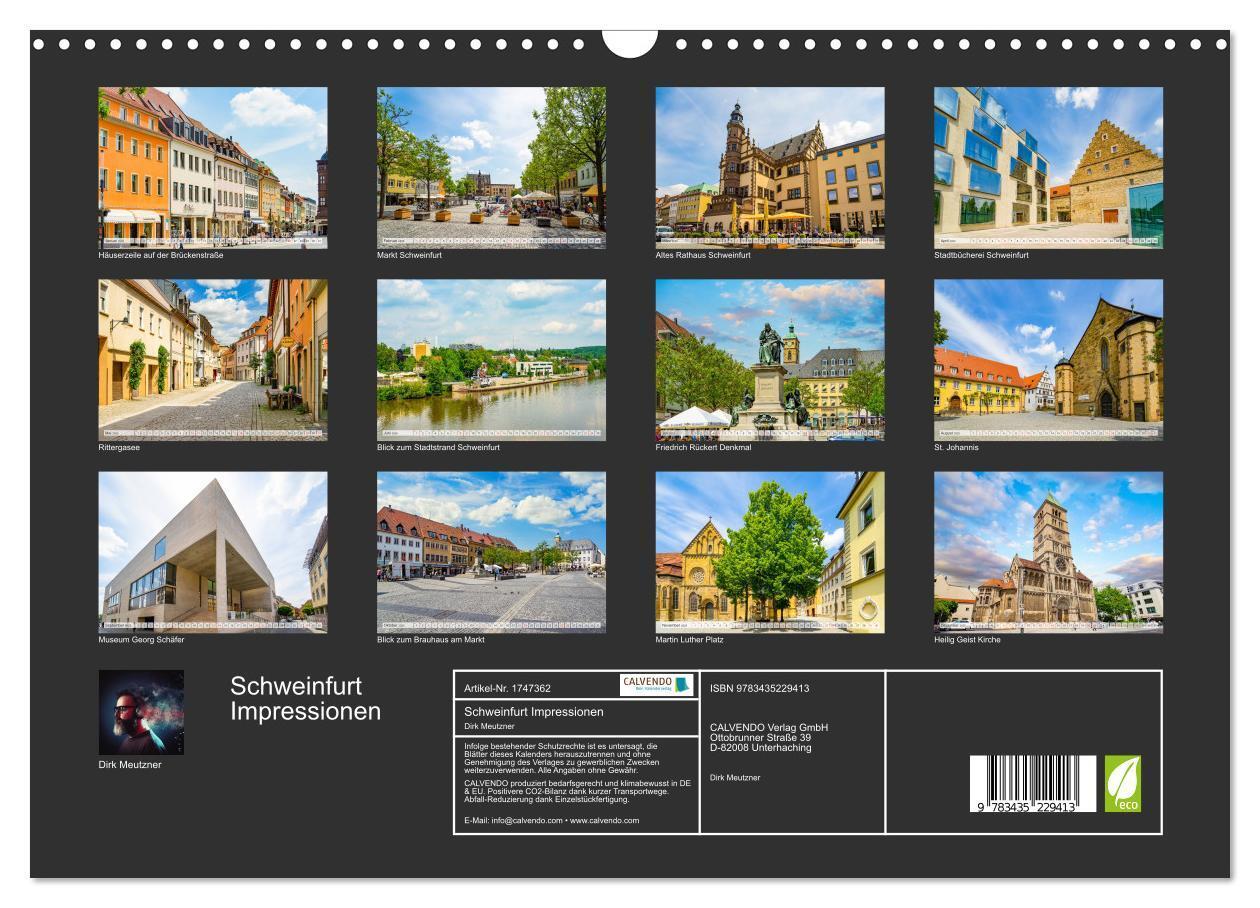 Bild: 9783435229413 | Schweinfurt Impressionen (Wandkalender 2025 DIN A3 quer), CALVENDO...