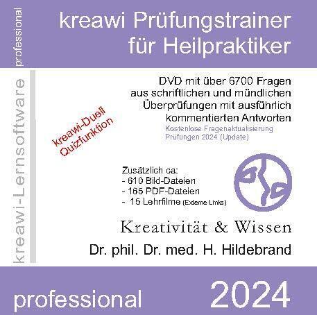 Cover: 9783945844397 | kreawi Prüfungstrainer für Heilpraktiker, DVD-ROM | Hartmut Hildebrand