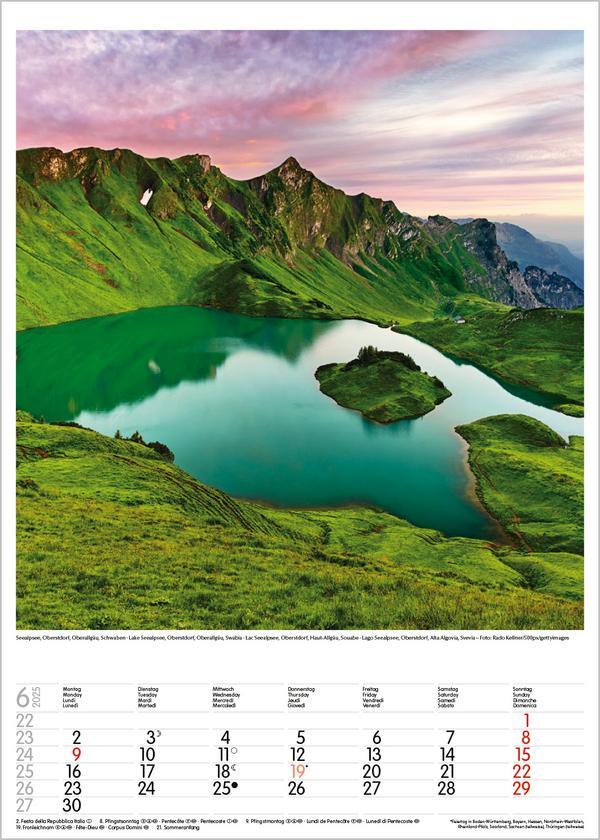 Bild: 9783731876083 | Bayern 2025 | Wandkalender mit Fotos von Bayern. Format 30 x 42 cm.