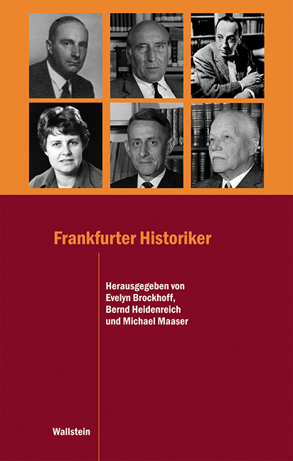 Cover: 9783835317499 | Frankfurter Historiker | Evelyn Brockhoff (u. a.) | Taschenbuch | 2017
