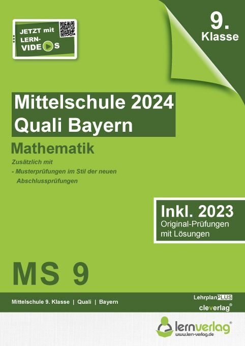 Cover: 9783743001169 | Original-Prüfungen Mittelschule Bayern 2024 Quali Mathematik | mbH