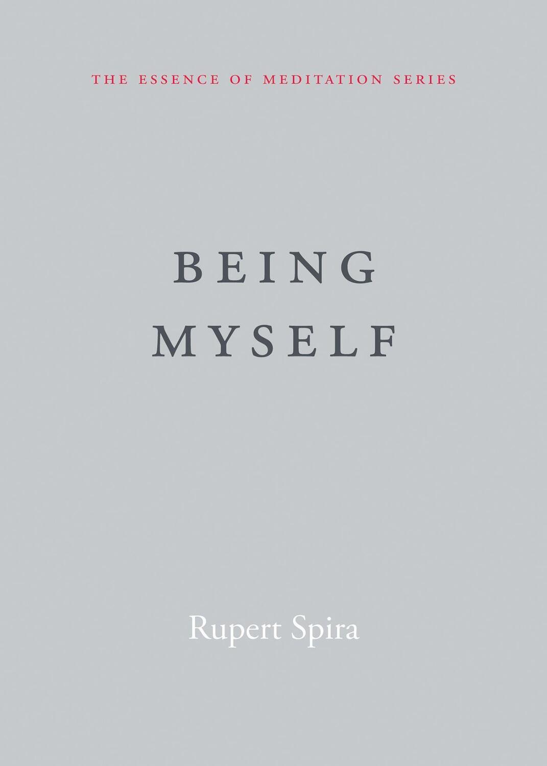 Cover: 9781684031627 | Being Myself | Rupert Spira | Taschenbuch | Kartoniert / Broschiert