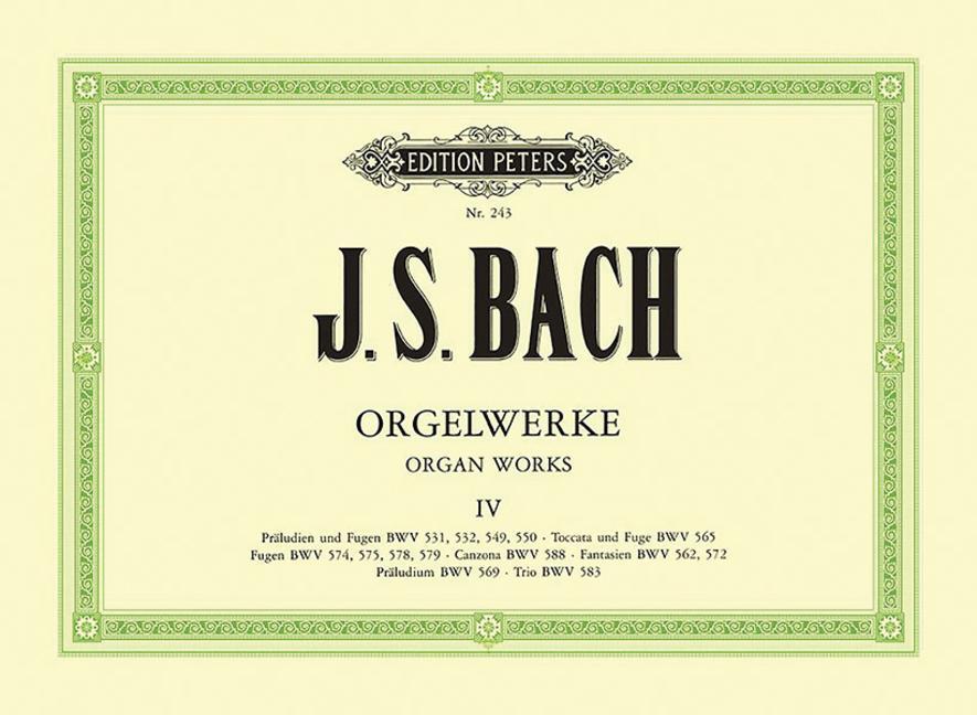 Cover: 9790014003401 | Orgelwerke in 9 Bänden - Band 4 | Johann Sebastian Bach | Taschenbuch