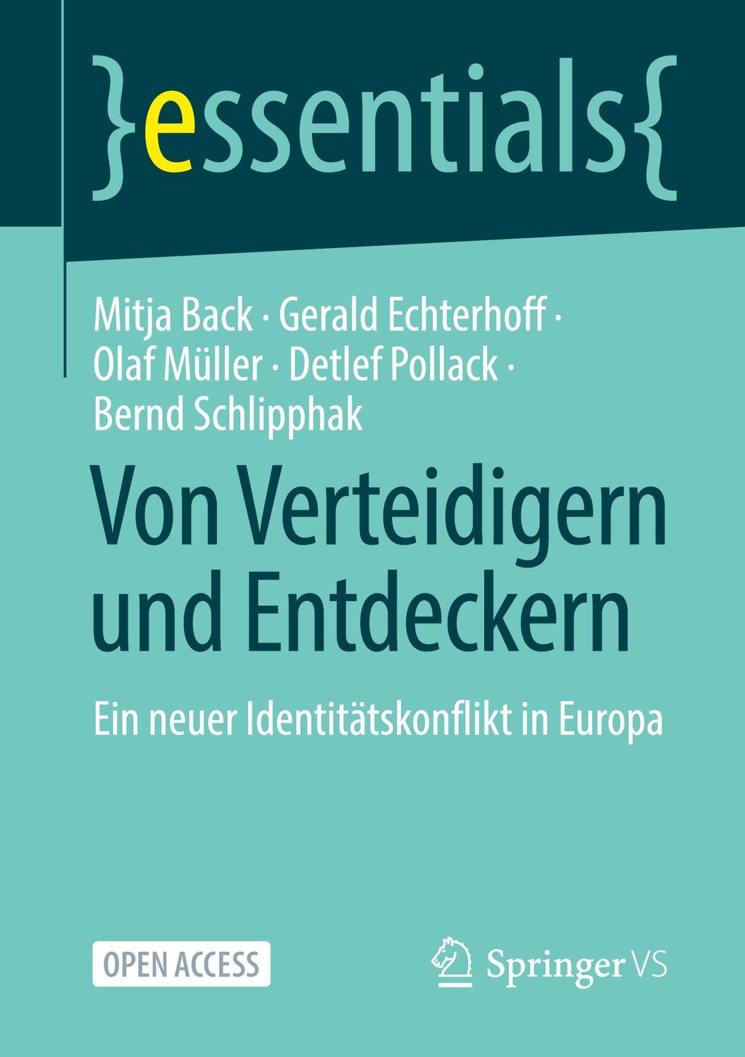 Cover: 9783658368074 | Von Verteidigern und Entdeckern | Mitja Back (u. a.) | Taschenbuch