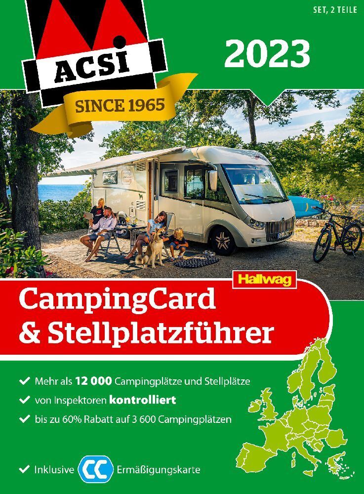 Cover: 9783828310414 | ACSI CampingCard &amp; Stellplatzführer 2023, 2 Teile | ACSI (u. a.)