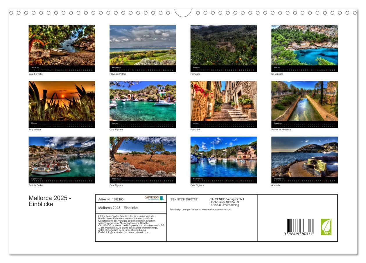 Bild: 9783435767151 | Mallorca 2025 - Einblicke (Wandkalender 2025 DIN A3 quer), CALVENDO...