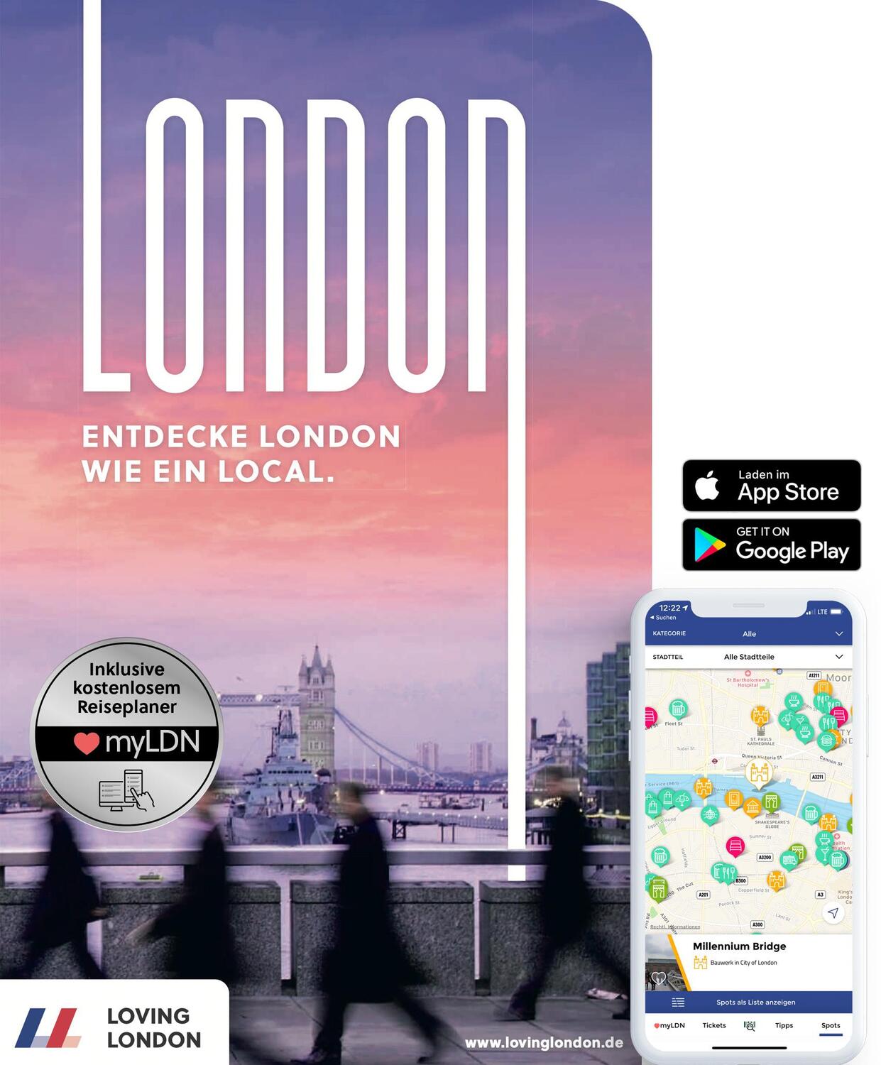 Cover: 9783981953435 | London Reiseführer von Loving London | Entdecke London wie ein Local.