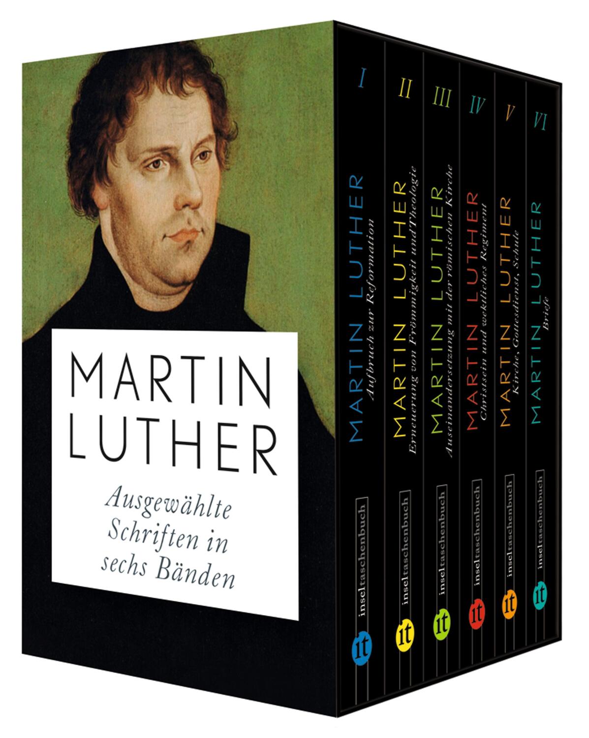 Cover: 9783458362609 | Ausgewählte Schriften | 6 Bände in Kassette | Martin Luther | Buch