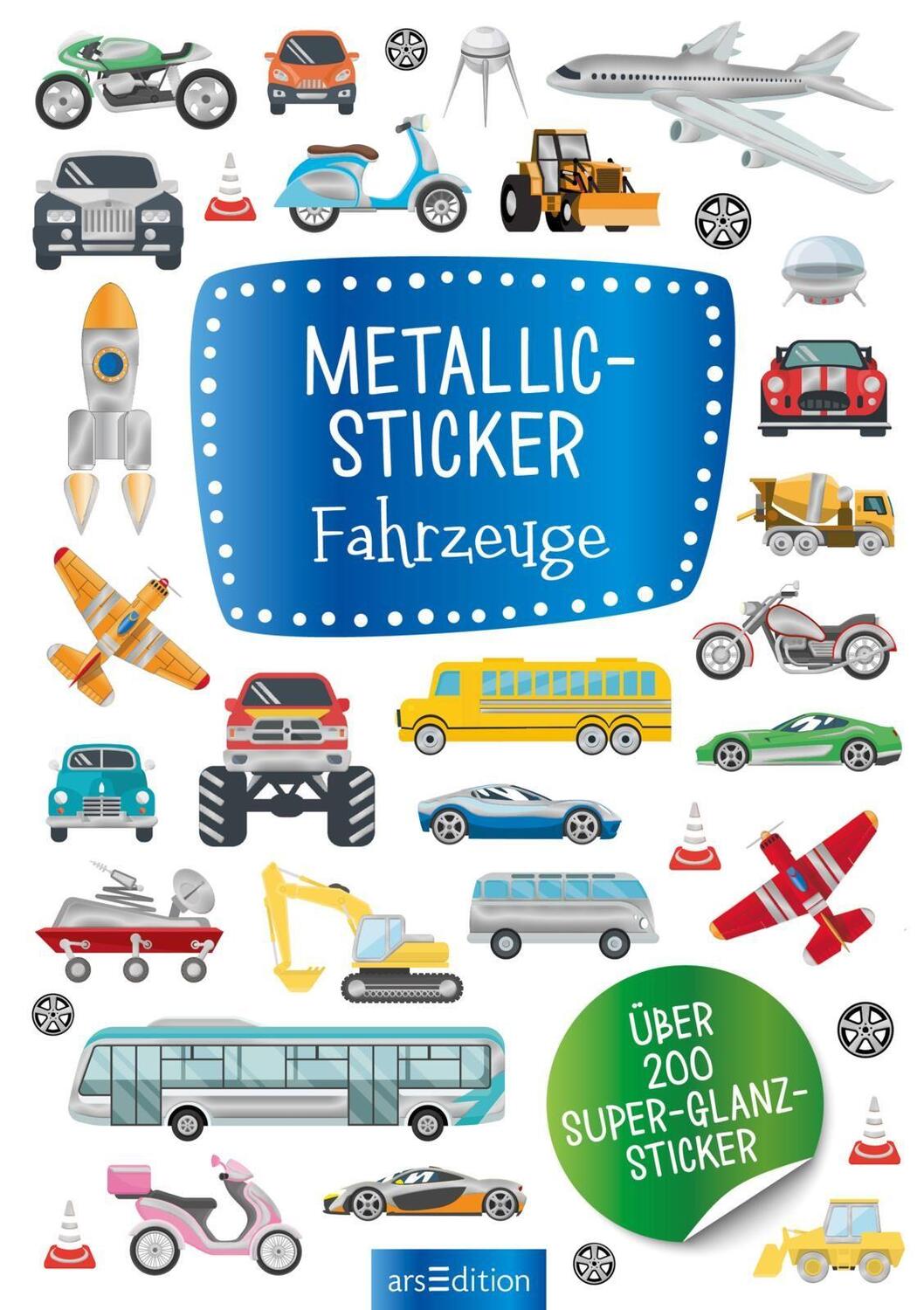 Bild: 4014489122395 | Metallic-Sticker Fahrzeuge | Über 200 Super-Glanz-Sticker | Stück