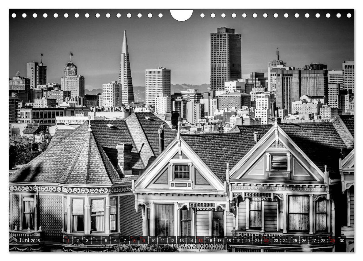 Bild: 9783435581368 | SAN FRANCISCO Monochrome Ansichten (Wandkalender 2025 DIN A4 quer),...