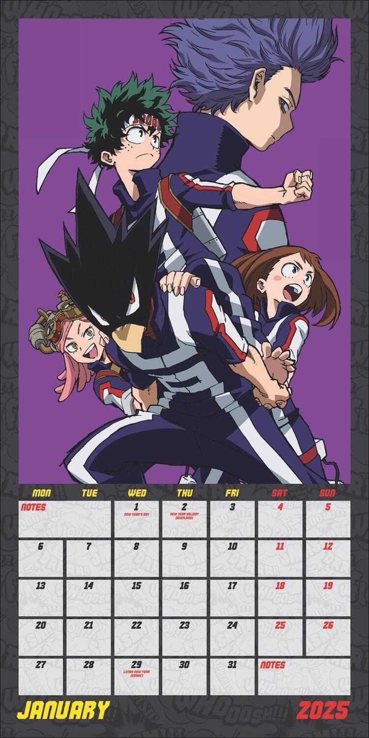 Bild: 9783840196829 | My Hero Academia Broschurkalender 2025 | Kalender | Danilo | 28 S.