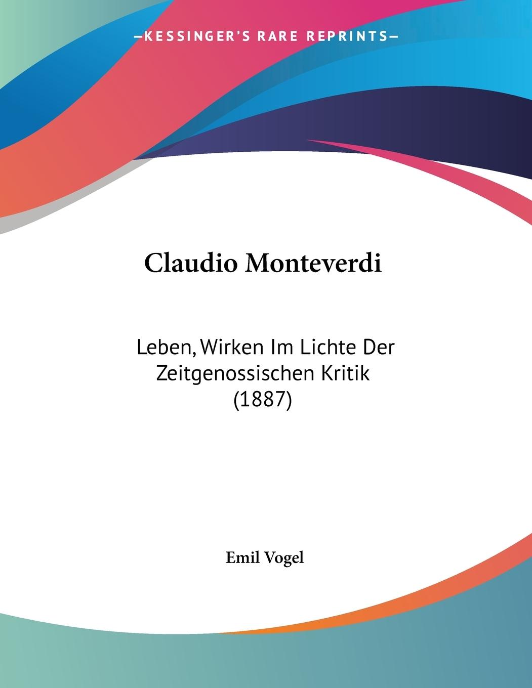 Cover: 9781104634513 | Claudio Monteverdi | Emil Vogel | Taschenbuch | Paperback | Englisch