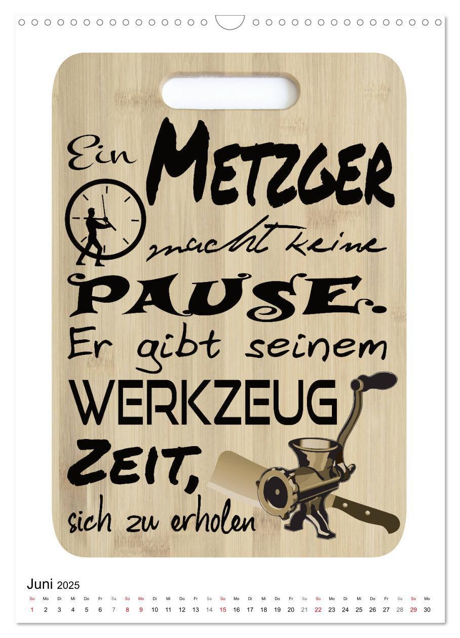 Bild: 9783435939756 | Metzger-Sprüche (Wandkalender 2025 DIN A3 hoch), CALVENDO...