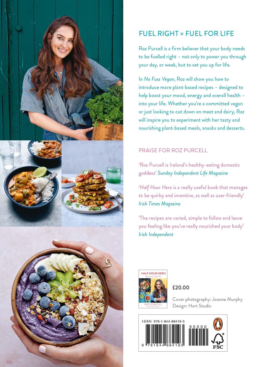 Rückseite: 9781844884193 | No Fuss Vegan | Everyday Food for Everyone | Roz Purcell | Buch | 2020