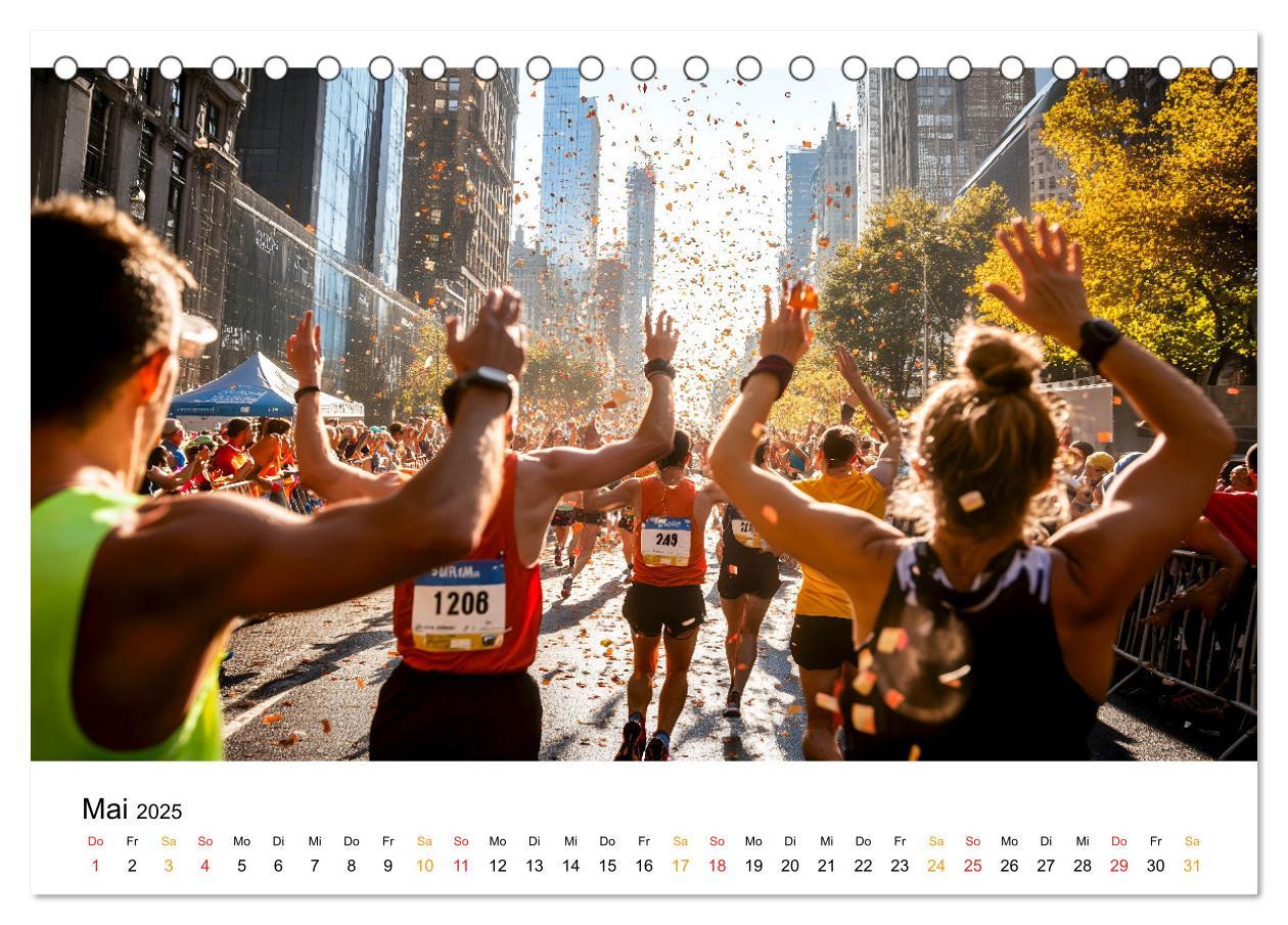 Bild: 9783457233696 | Marathon Power (Tischkalender 2025 DIN A5 quer), CALVENDO...