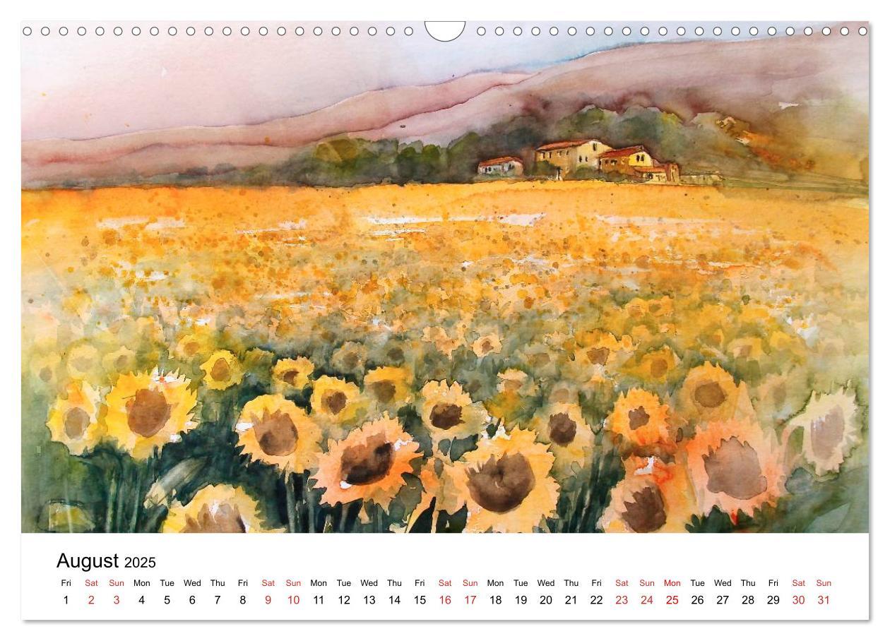 Bild: 9781325999187 | WATERCOLOR IMPRESSIONS (Wall Calendar 2025 DIN A3 landscape),...