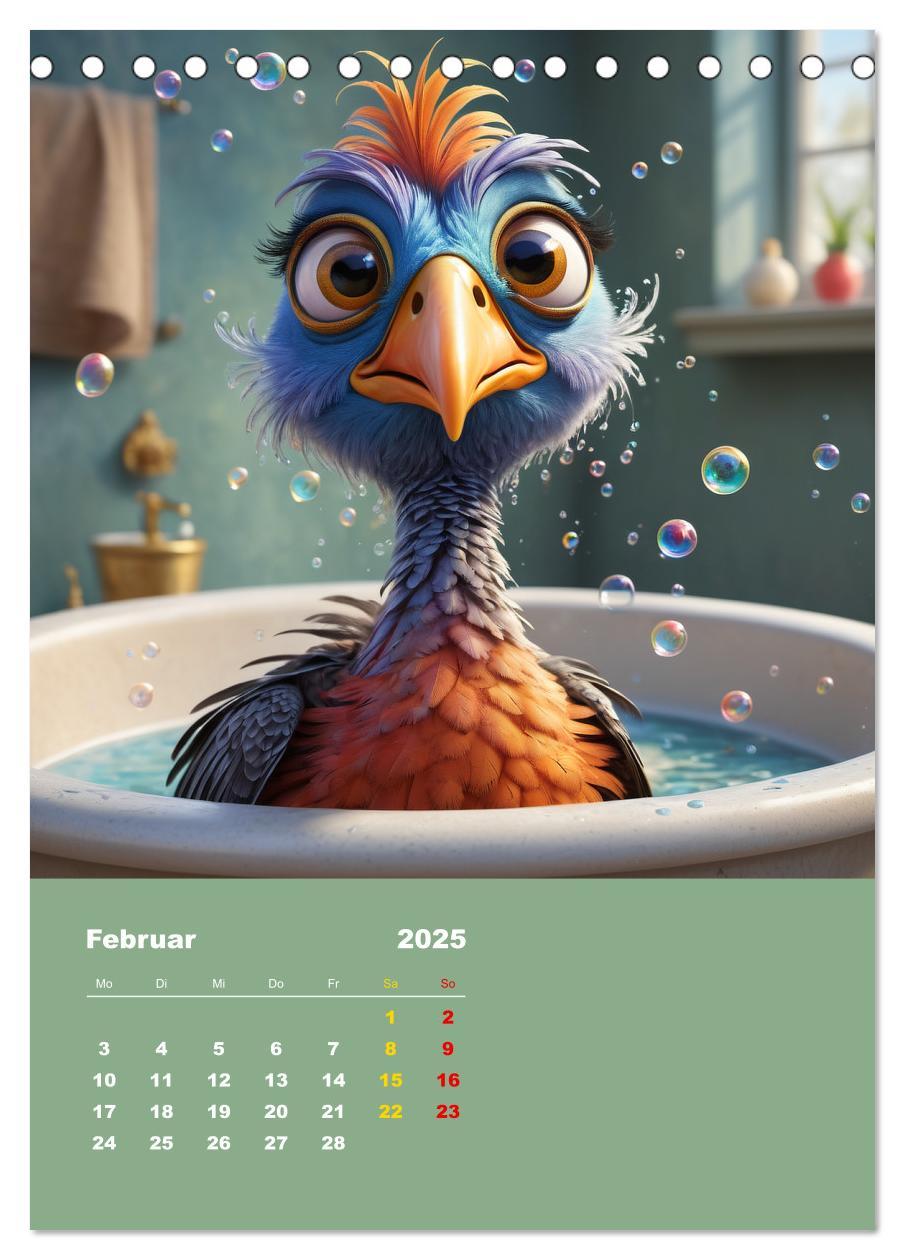 Bild: 9783457150344 | Diese schrägen Vögel (Tischkalender 2025 DIN A5 hoch), CALVENDO...