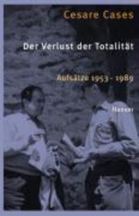Cover: 9783446233232 | Der Verlust der Totalität | Cesare Cases | Taschenbuch | 320 S. | 2009