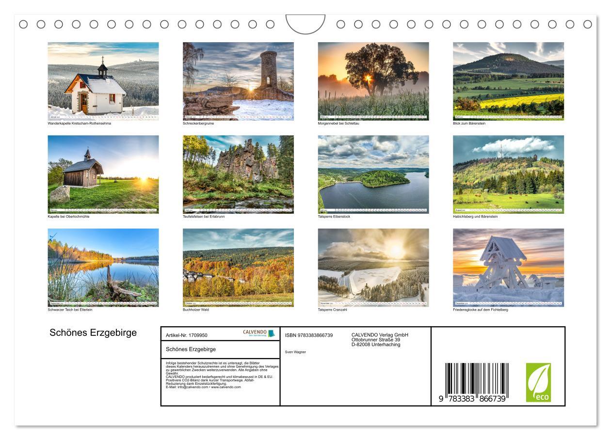 Bild: 9783383866739 | Schönes Erzgebirge (Wandkalender 2025 DIN A4 quer), CALVENDO...