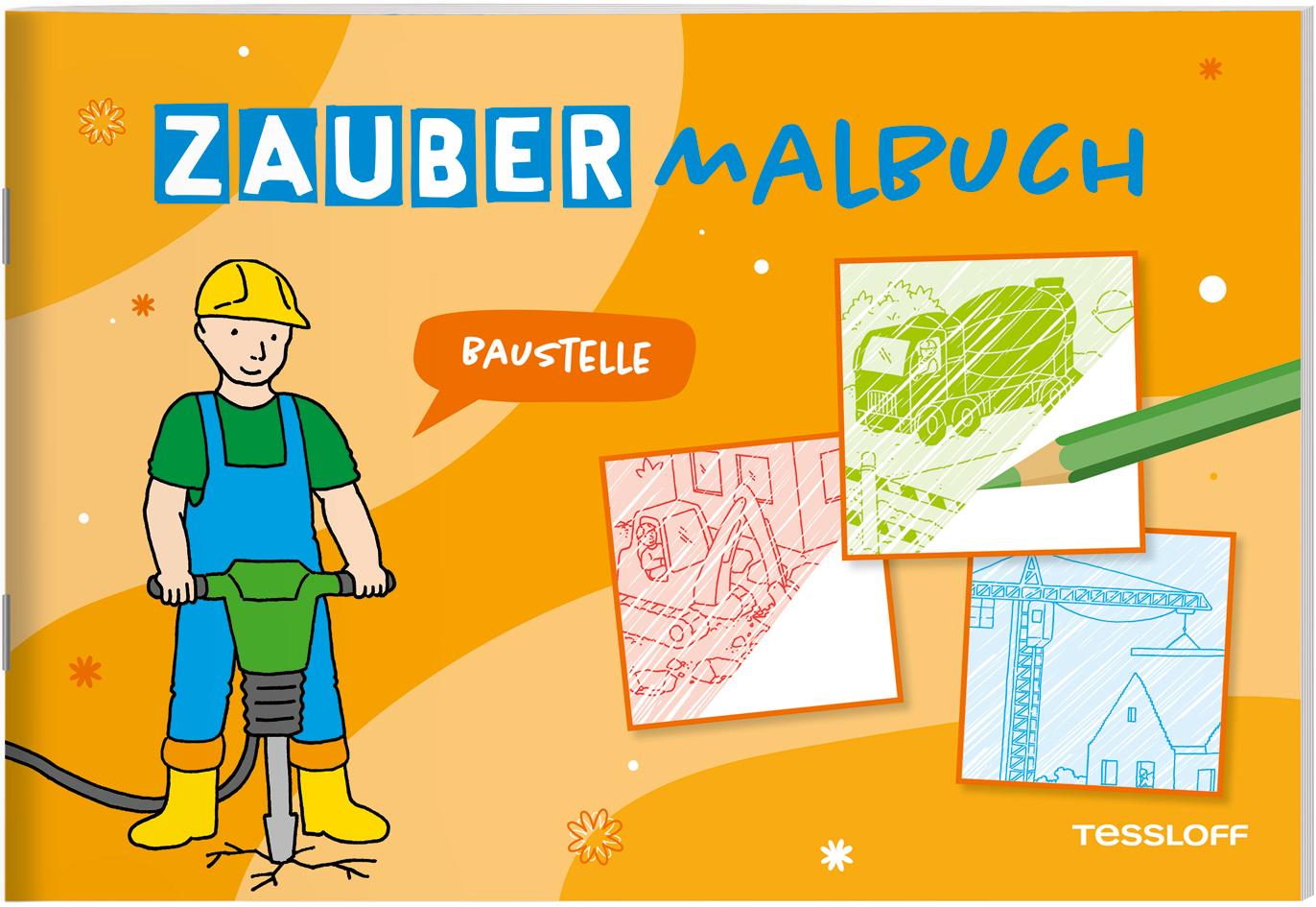 Cover: 9783788645489 | Zaubermalbuch. Baustelle | Mit magischen Zauberseiten | Beurenmeister