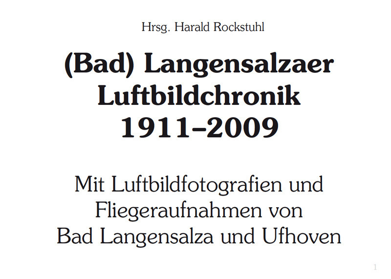 Bild: 9783867772181 | LANGENSALZA - Luftbildchronik 1911-2020 | Harald Rockstuhl | Buch