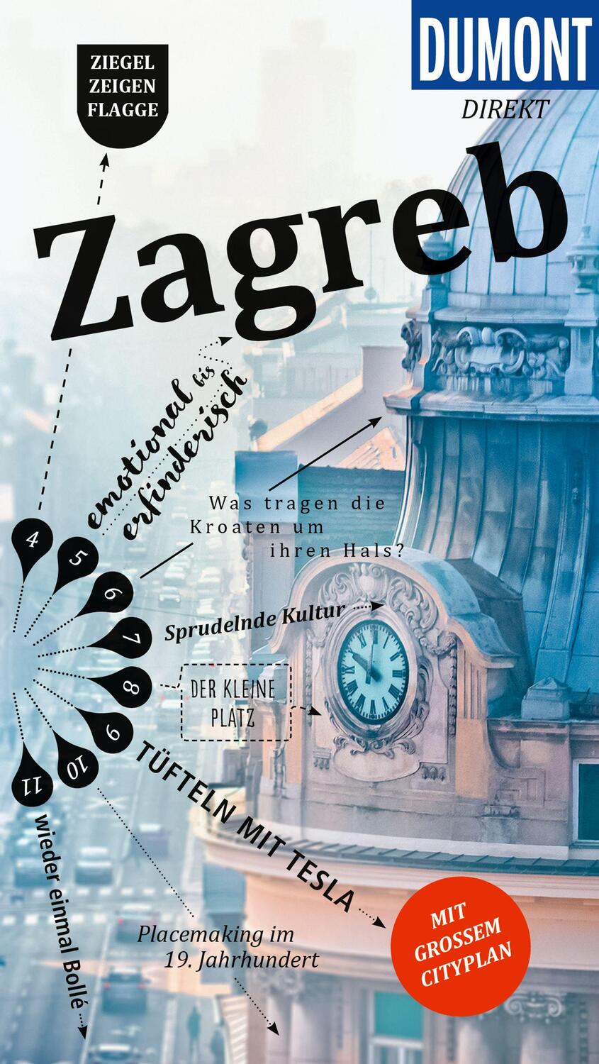 Cover: 9783616031859 | DuMont direkt Reiseführer Zagreb | Mit großem Cityplan | Fridrich